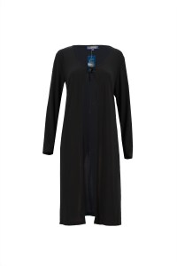 Woman summer black over coat long Cardigan